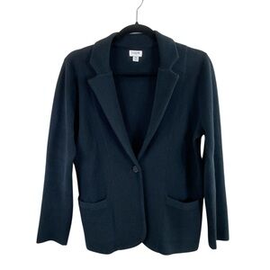 J. Crew Women's Black Sweater Blazer Sz‎ PM
